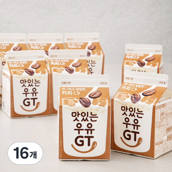 남양유업 맛있는우유 GT 커피, 300ml, 16개