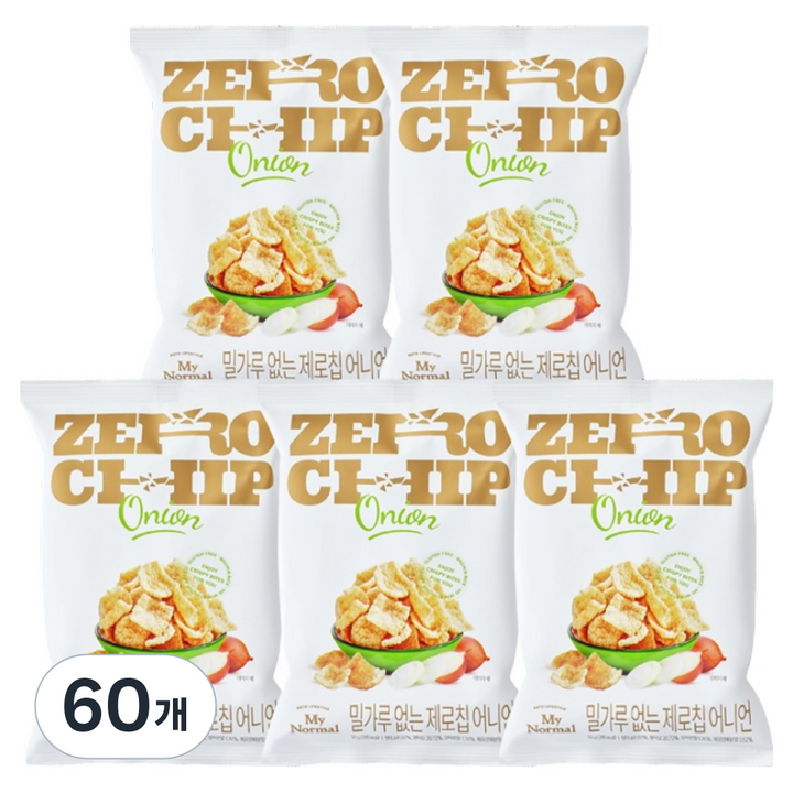 마이노멀 밀가루 없는 제로칩 어니언, 60개, 55g