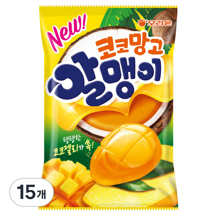 오리온 코코망고 알맹이 젤리, 67g, 15개
