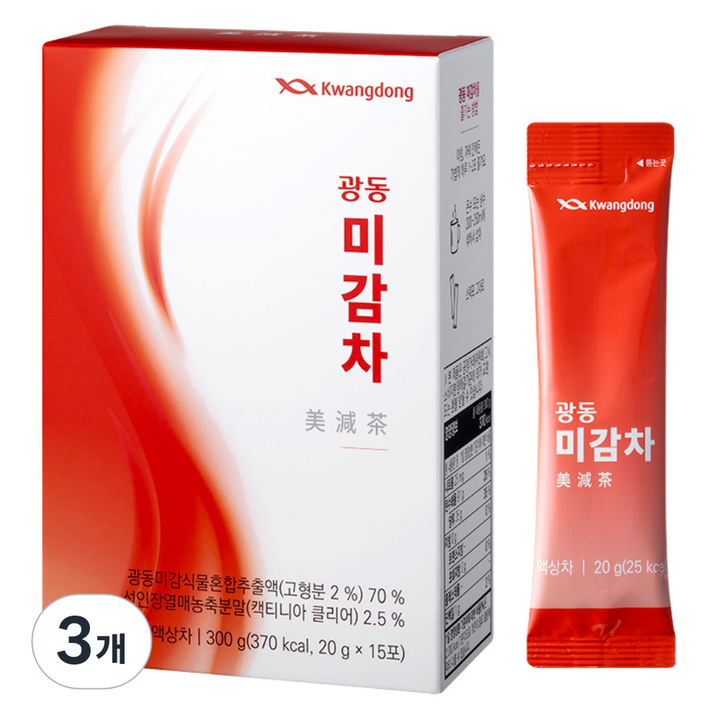 광동 미감차 15p, 300g, 3개