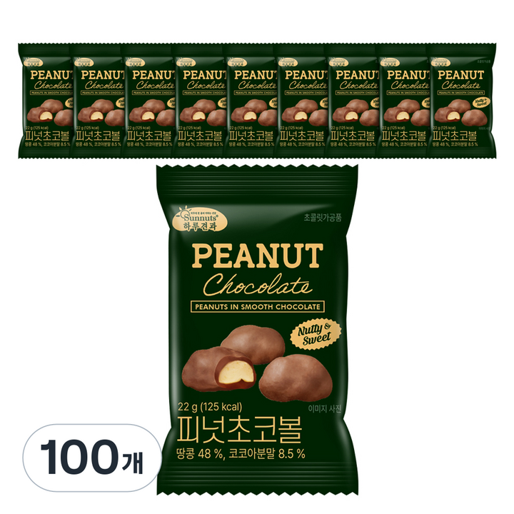 하루견과 피넛 초코볼, 22g, 100개