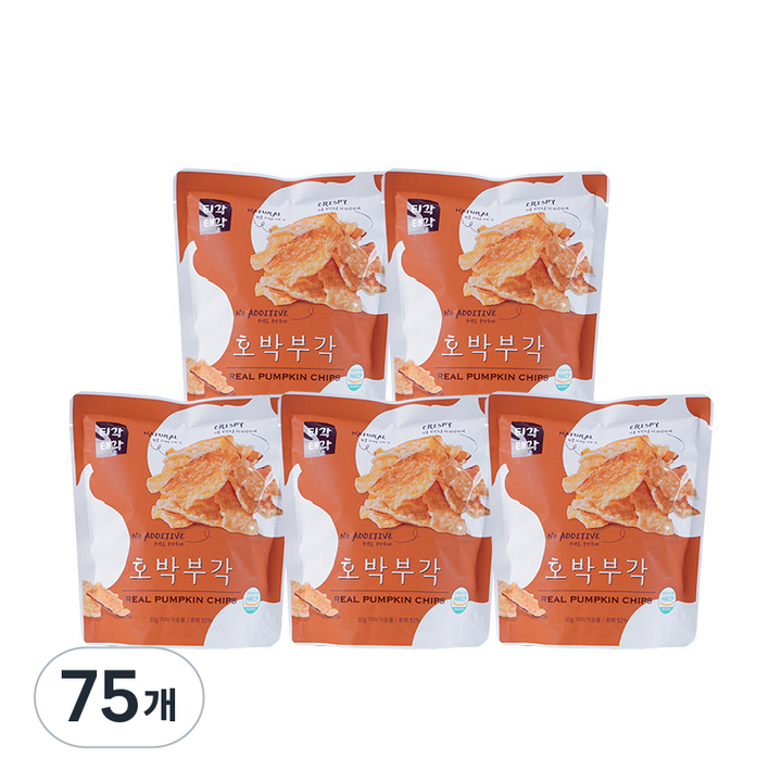 티각태각 호박부각, 30g, 75개
