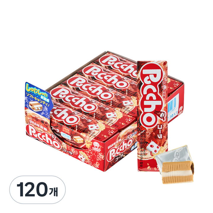 유하미카쿠토 푸쵸 스틱 캔디 콜라향, 50g, 120개