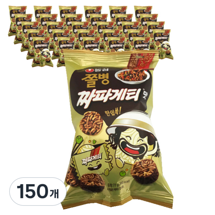쫄병스낵 짜파게티맛, 77g, 150개
