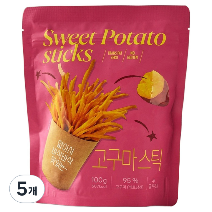 모던하우스 추억의 고구마스틱, 100g, 5개