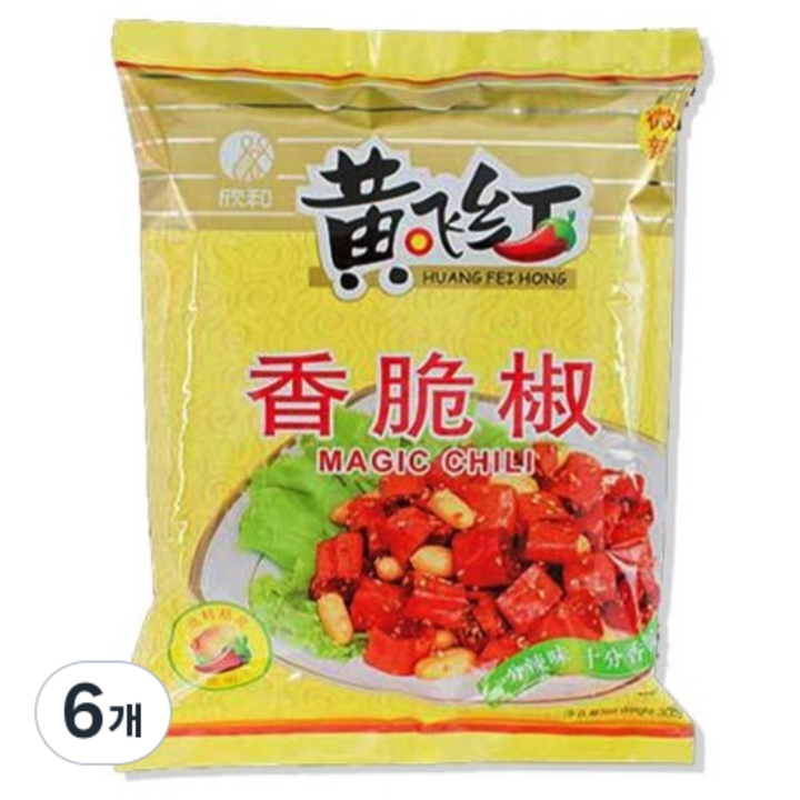 황비홍 향취고추 부각, 452g, 6개