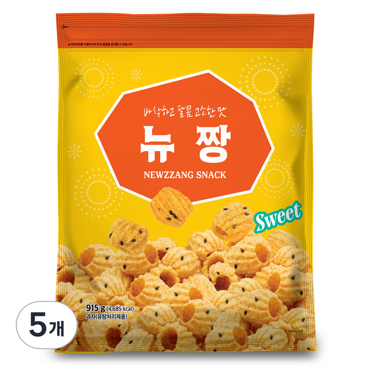 뉴짱 과자, 915g, 5개