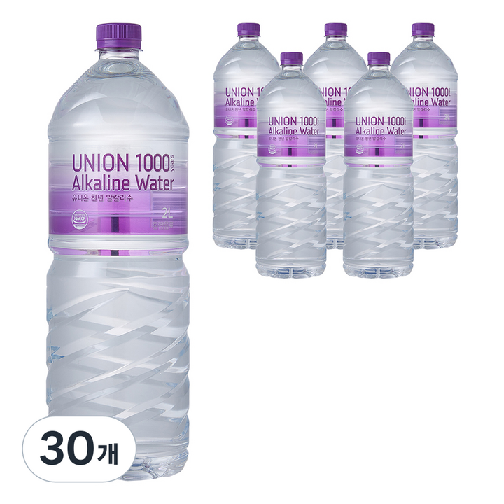 유니온천년알카리수, 2L, 30개
