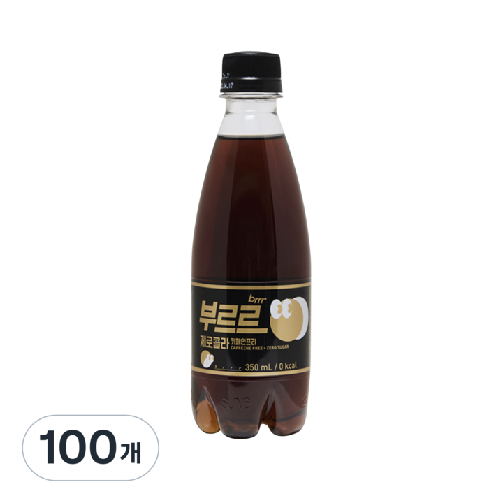 부르르 제로콜라 카페인프리, 100개, 350ml