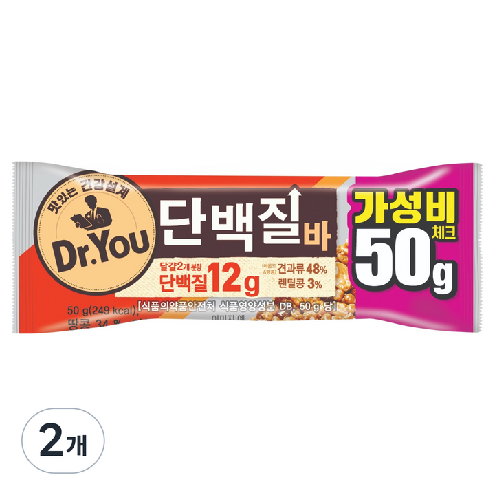 닥터유 오리온 단백질바, 50g, 2개