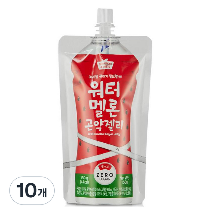 뉴트리션앤테이스트 워터멜론 곤약젤리 10개입, 10개, 1.5kg