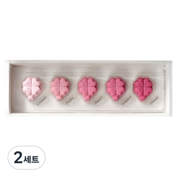 디유 상상앤드 수능 합격 기원 수제 초콜릿 그라데이션컬러 클로버포유 5종 세트, 2세트