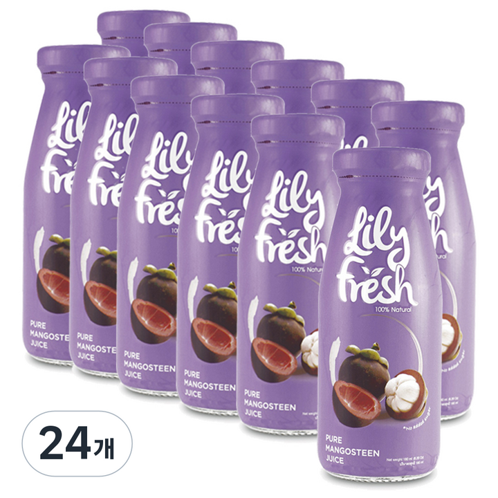 릴리프레쉬 퓨어 망고스틴 주스, 180ml, 24개