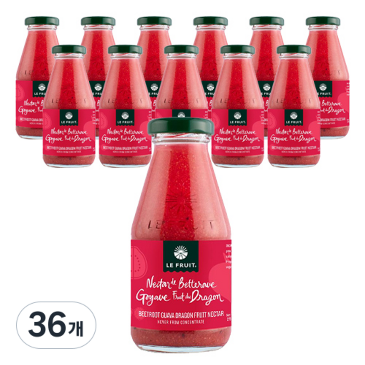 르프룻 비트 구아바 용과 넥타, 250ml, 36개