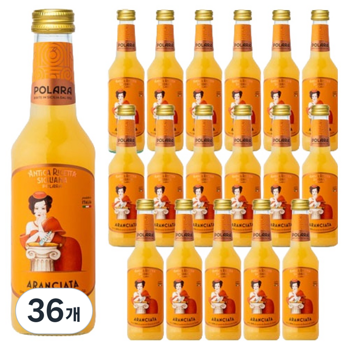 폴라라 안티카리세타시칠리아나 아란시아타 나벨리나 탄산음료, 36개, 275ml