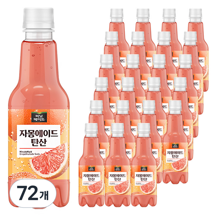 미닛메이드 자몽에이드 탄산, 350ml, 72개
