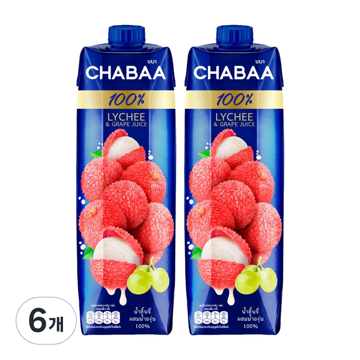 차바 리치 포도주스, 1L, 6개