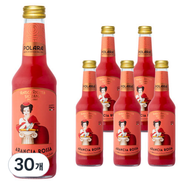 폴라라 시칠리아나 아란시아 로싸 블러드오렌지, 30개, 275ml