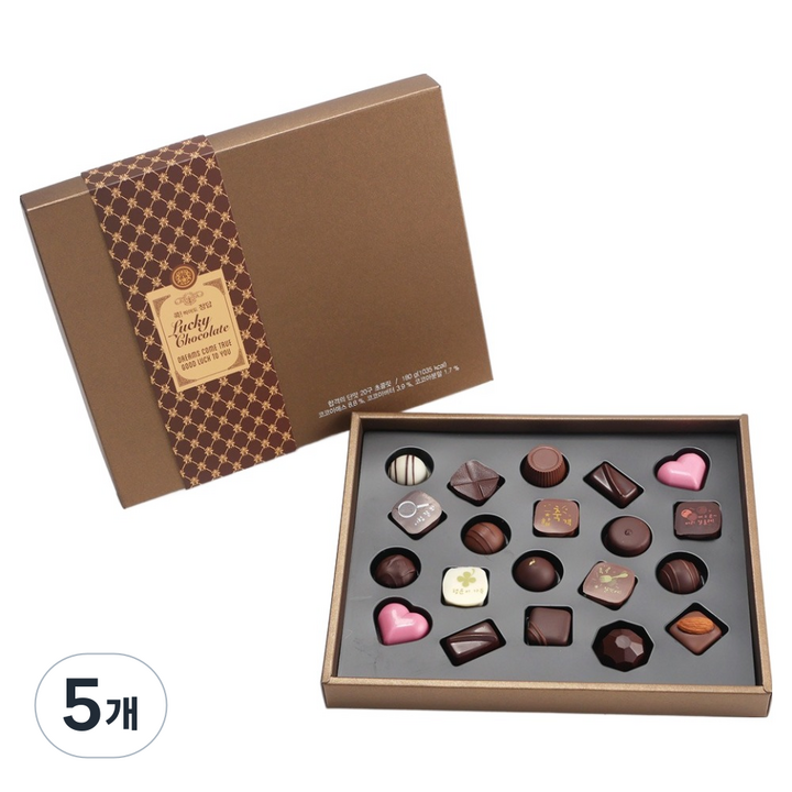 델리시 붐스토리 합격의 단맛 정답 20구 수제 초콜릿, 180g, 5개