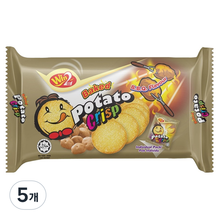 윈윈푸드 포테이토 크리스프 바비큐맛 5p, 75g, 5개