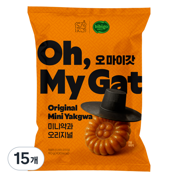 도시곳간 오마이갓 미니약과 오리지널, 15개, 90g