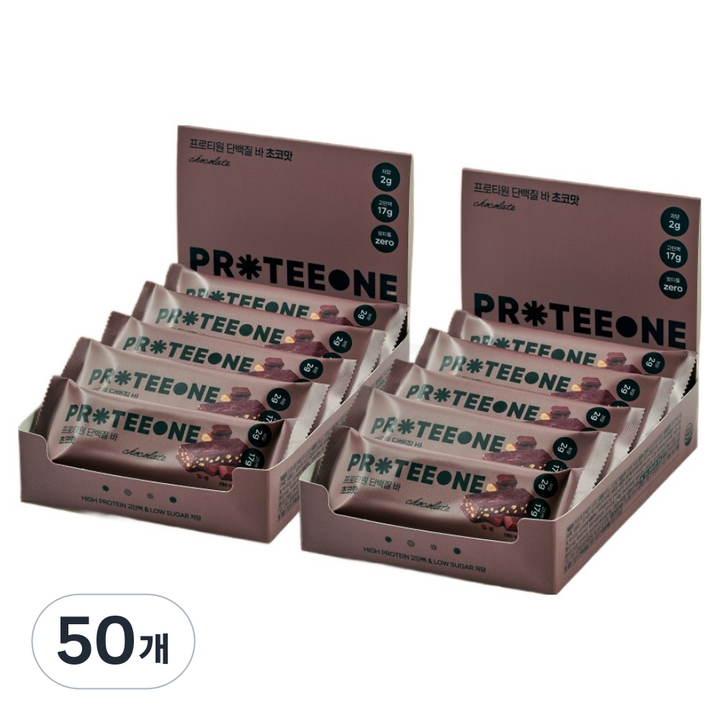 프로티원 단백질바 초코맛, 55g, 50개
