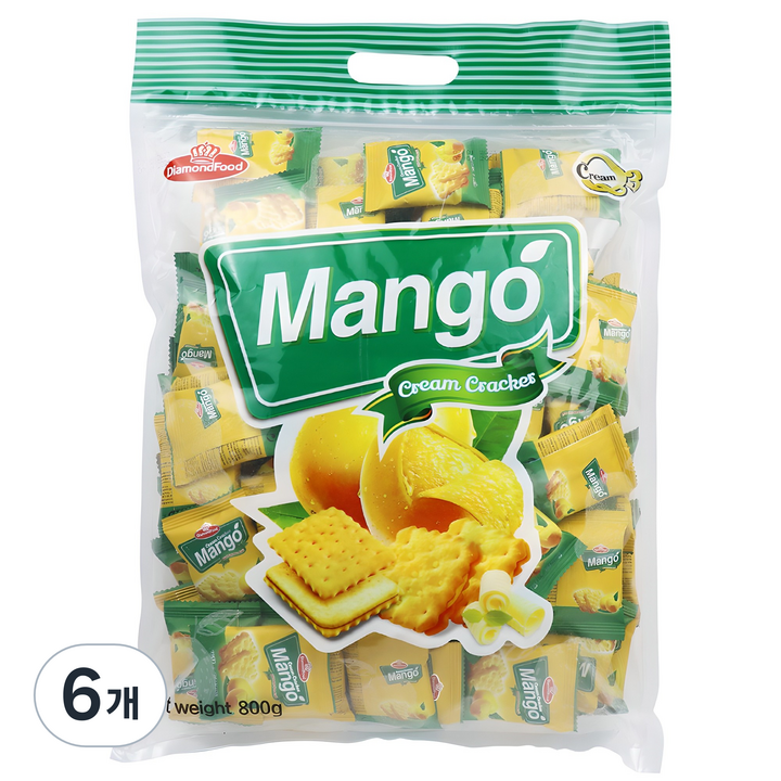 다이아몬드푸드 망고 크림 크래커, 6개, 800g