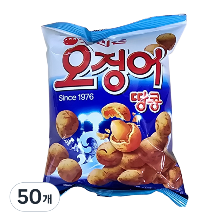 오리온 오징어 땅콩, 180g, 50개