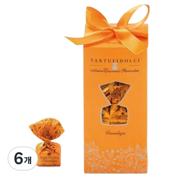 안티카토로네리아 피에몬테세 페소날리자빌리 타르투피 돌치 잔두야 초콜릿, 160g, 6개