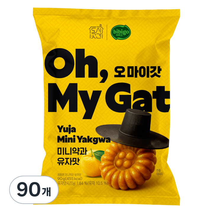 도시곳간 오마이갓 미니약과 유자맛, 90개, 90g