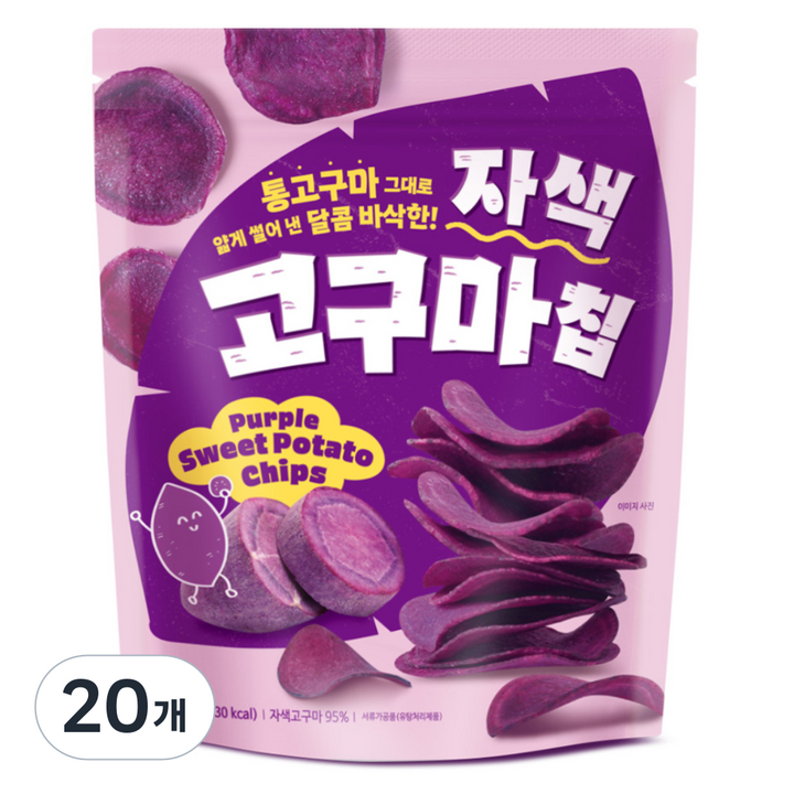 씨월드 자색고구마칩, 500g, 20개