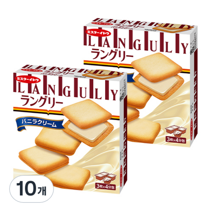 랑그리 바닐라향 크림 샌드, 132g, 10개