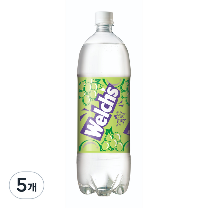 웰치 소다 화이트그레이프, 1.5L, 5개