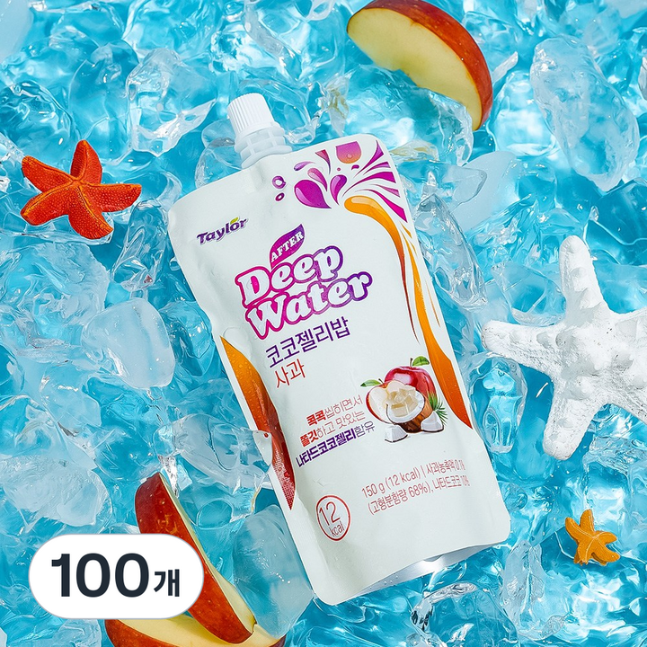 테일러 애프터딥워터 코코젤리밥 사과, 100개, 150g