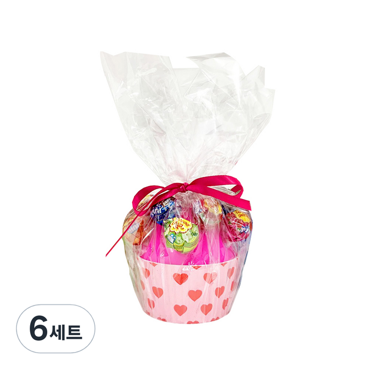 츄파춥스 컵케익 막대사탕 세트 랜덤발송, 60g, 6개