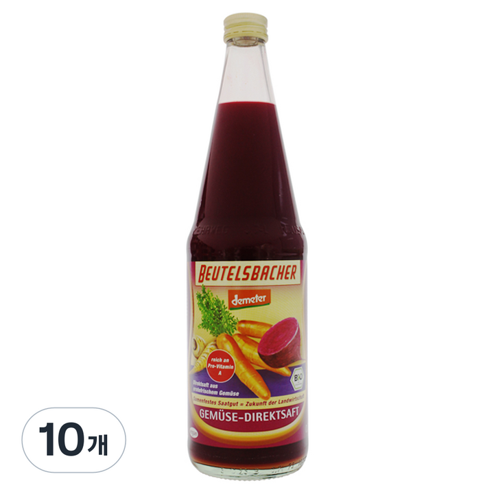 베텔스바허 유기농 야채 주스, 700ml, 10개