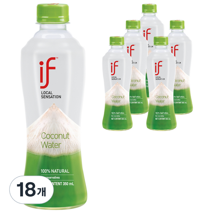 if 오리지널 코코넛워터, 350ml, 18개