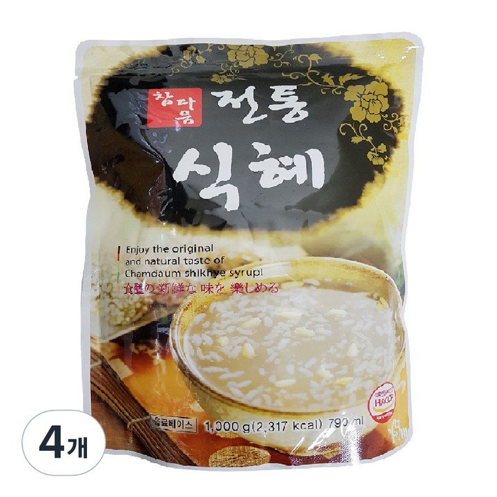 파낙스 참다음 전통식혜, 790ml, 4개