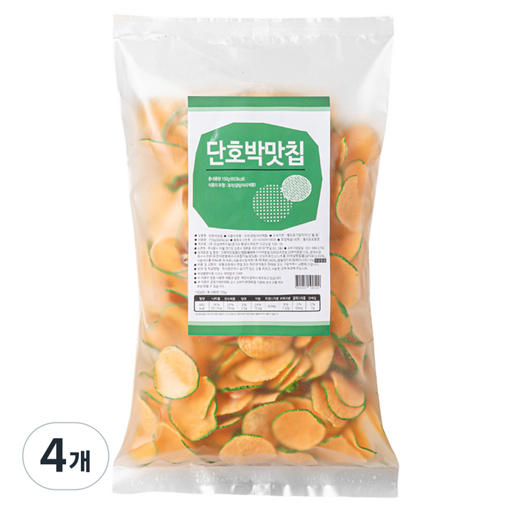 단호박맛칩, 150g, 4개