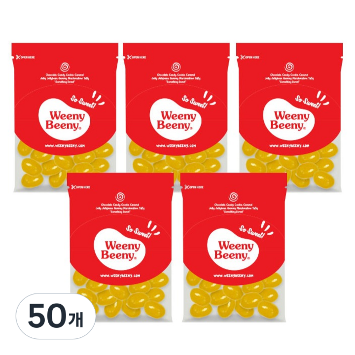 위니비니 레몬맛 젤리빈 C, 50g, 50개