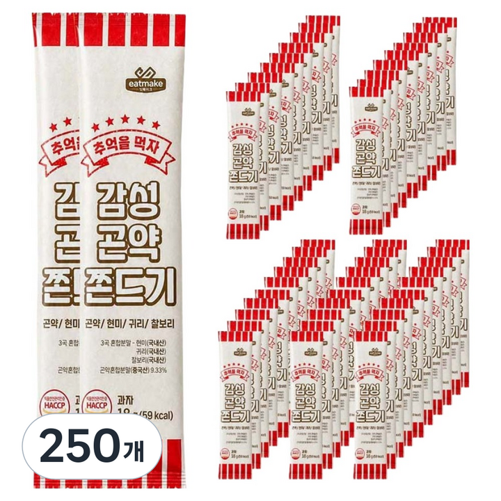 감성 곤약 쫀드기, 18g, 250개