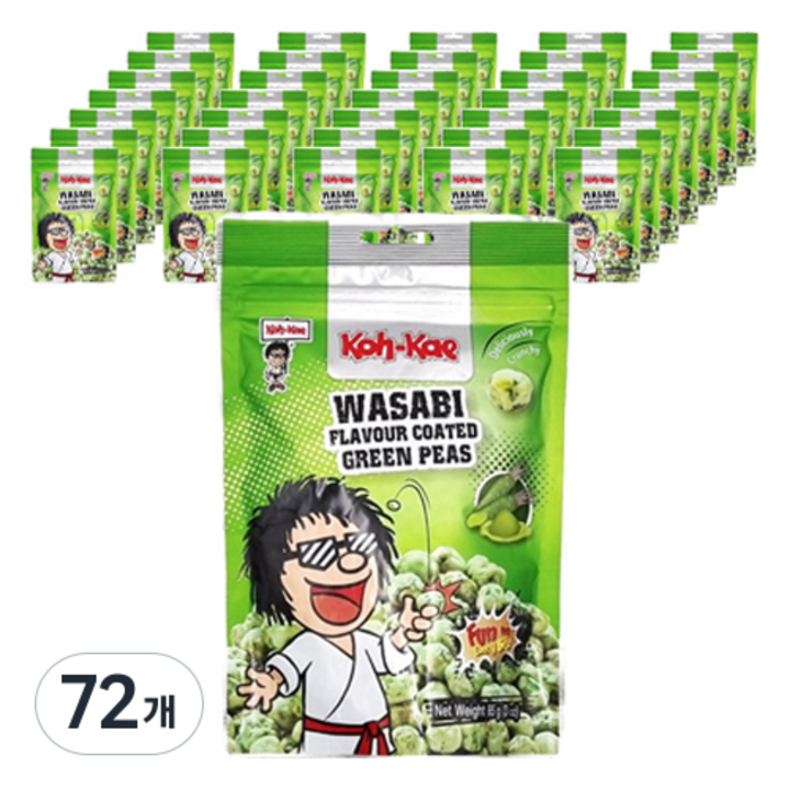 코케 완두콩 와사비 플레이버, 72개, 85g