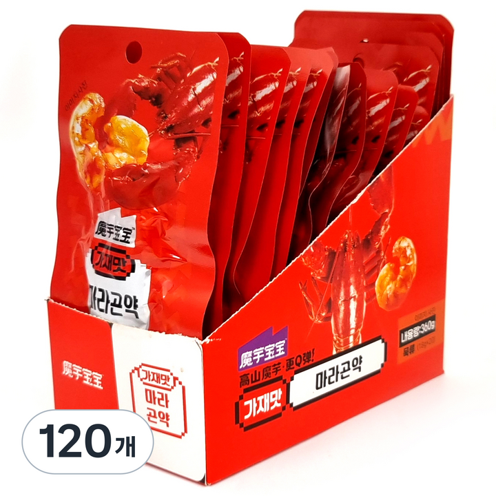 머위보보 가재맛 마라곤약, 18g, 120개