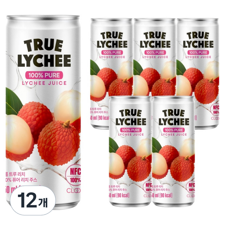 클룹 트루리치 100% 퓨어 리치 주스, 250ml, 12개