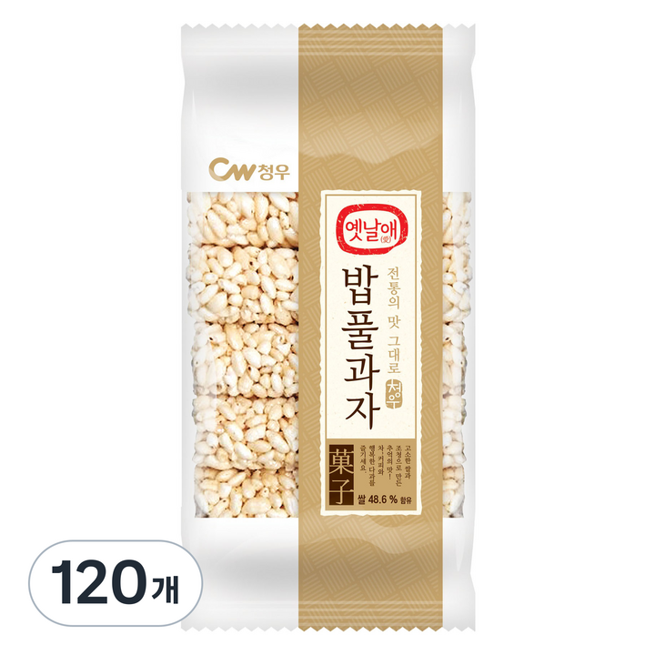 청우식품 밥풀과자, 130g, 120개