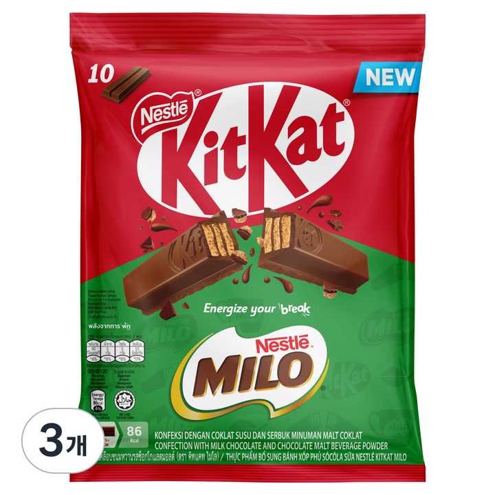 KitKat 마일로, 3개