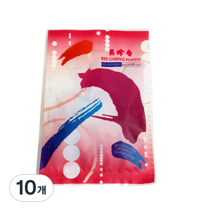 비첸향 이지팩 칠리포크 육포, 120g, 10개