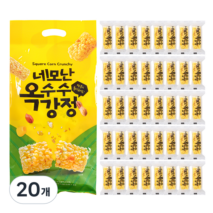네모난 옥수수강정 40p, 320g, 20개