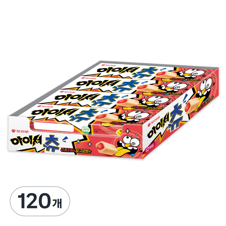 오리온 아이셔츄 쥬시자두 & 요구르트 츄잉캔디, 120개, 48g
