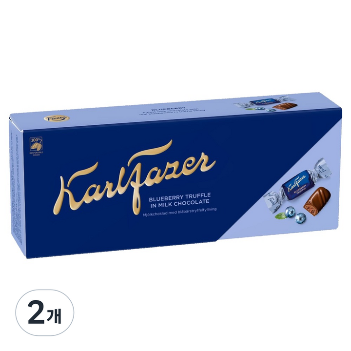 칼파제르 블루베리 초콜릿, 2개, 250g
